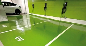 Green floor coating application